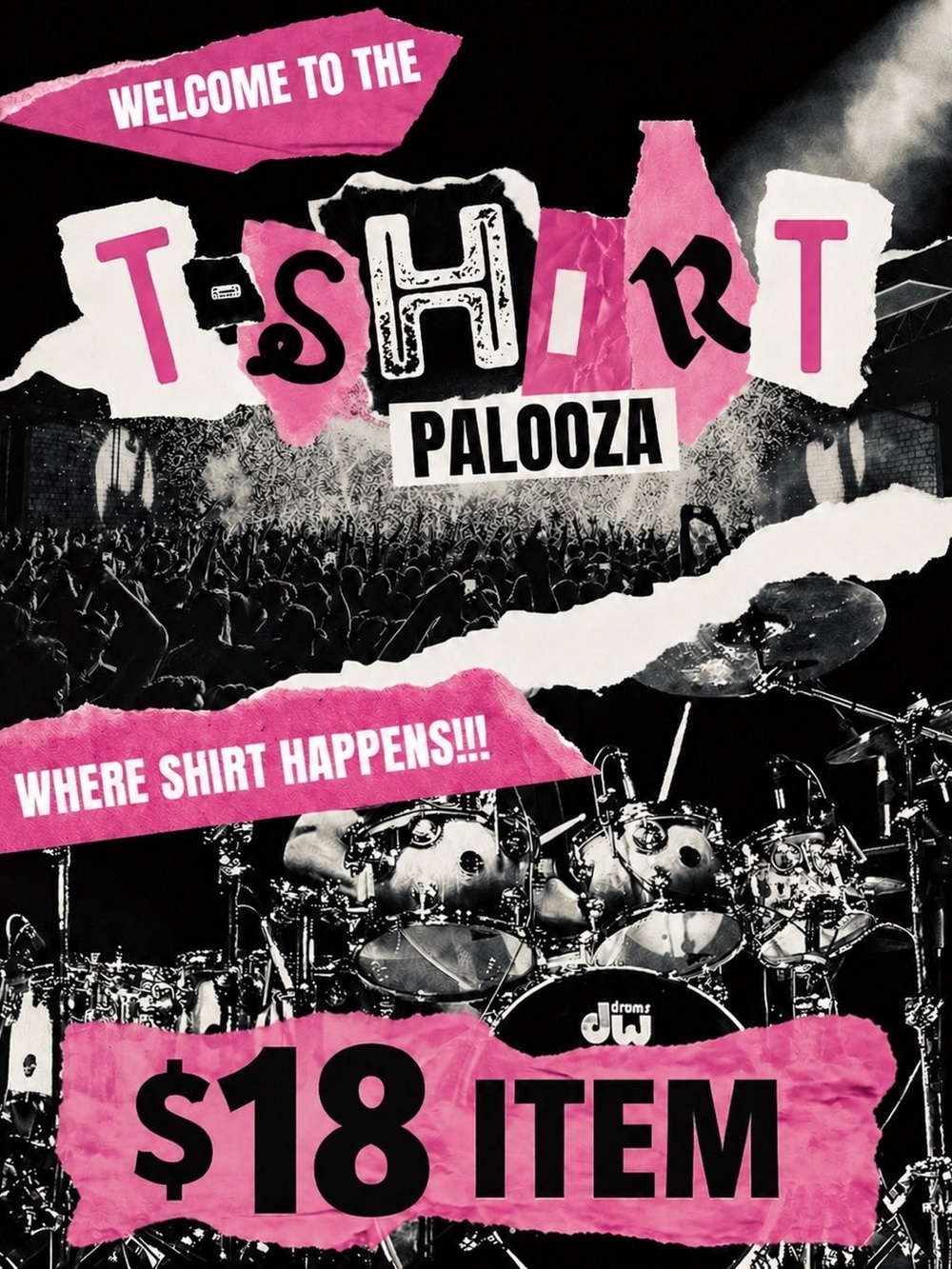 T-Shirt Palooza Train Unlisted Live Show Item